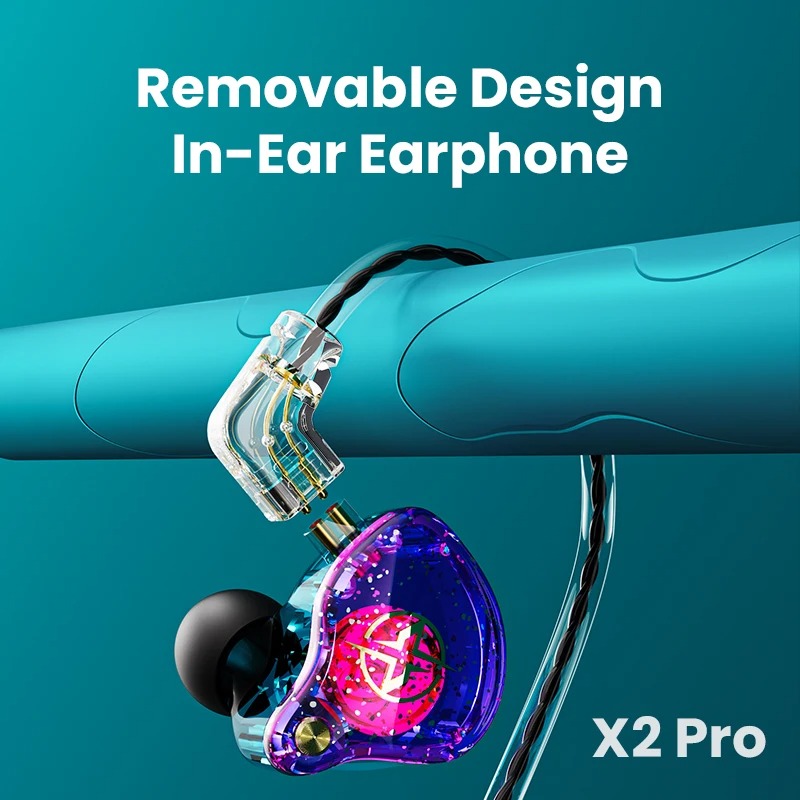 Audiophile Headphone Wired - X2 Pro 3.5mm Detachable Wired Headphones