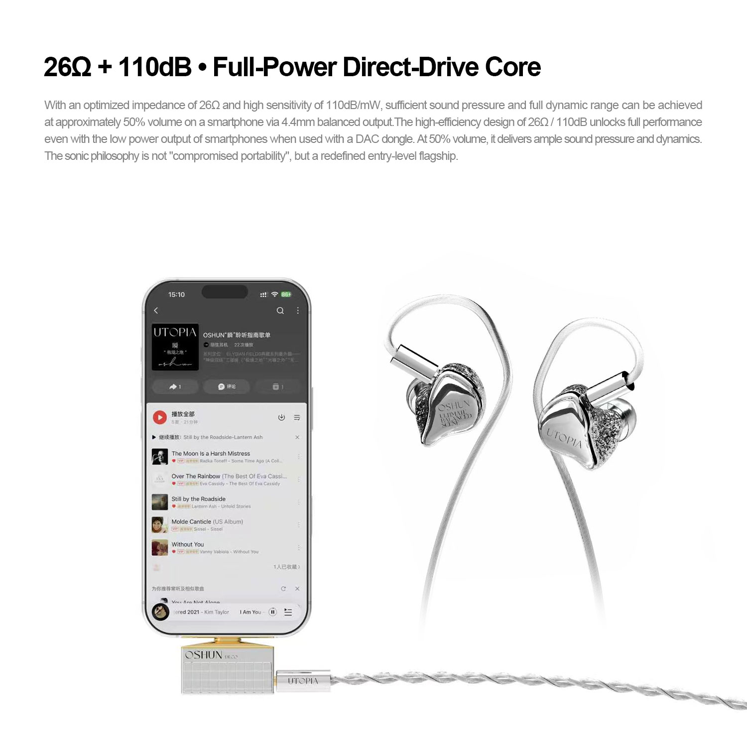 EarAcoustic Oshun Utopia LTD D - Audiophile Headphone Wired recension och pris