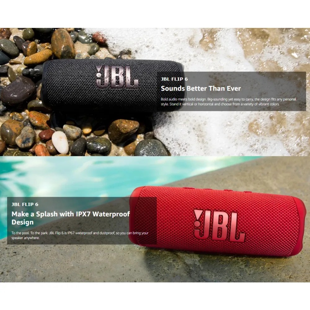 JBL FLIP6 Outdoor Audio Box, P - Jbl Speaker Flip 6 recension och pris