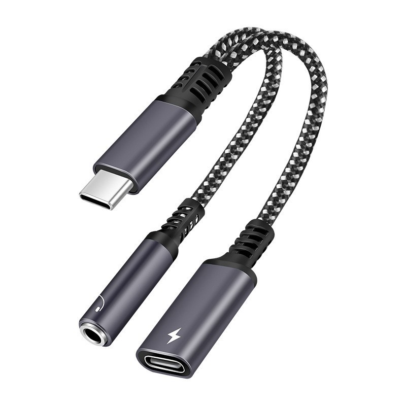 10/60W PD Fast Charger Cable 2 - Earphone Splitter Jack recension och pris