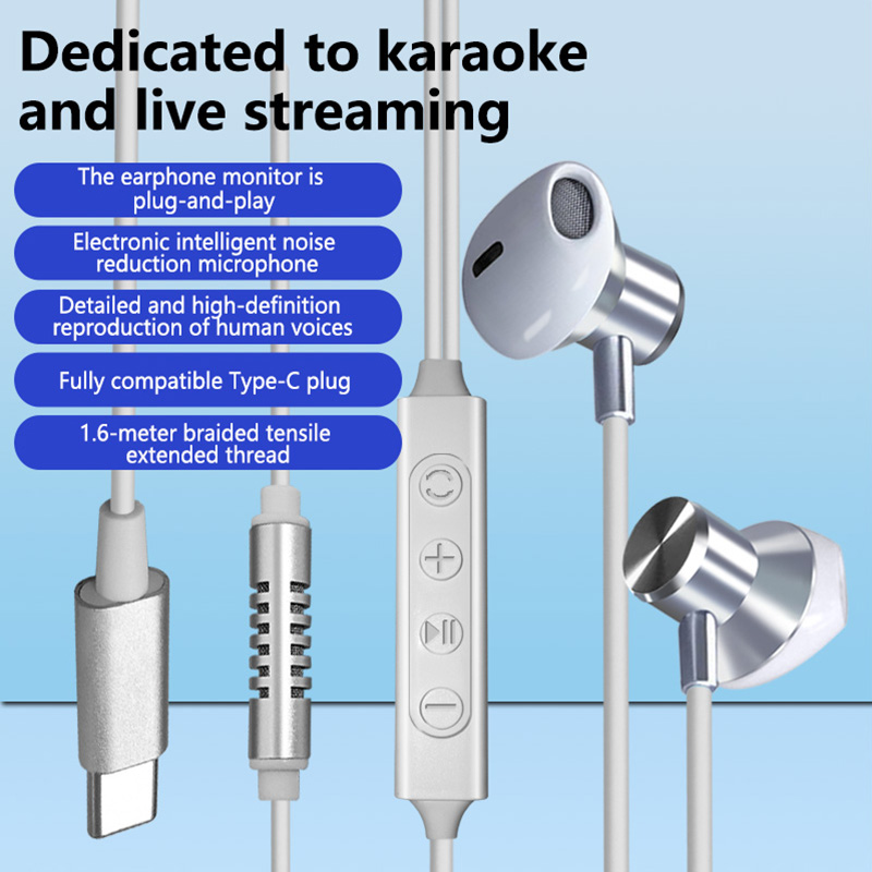 Type C Wired Karaoke Headphone - Shure Mic Sm58 recension och pris