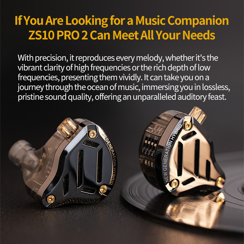 KZ ZS10 Pro 2 Metal Earphone H - Audiophile Headphone Wired recension och pris