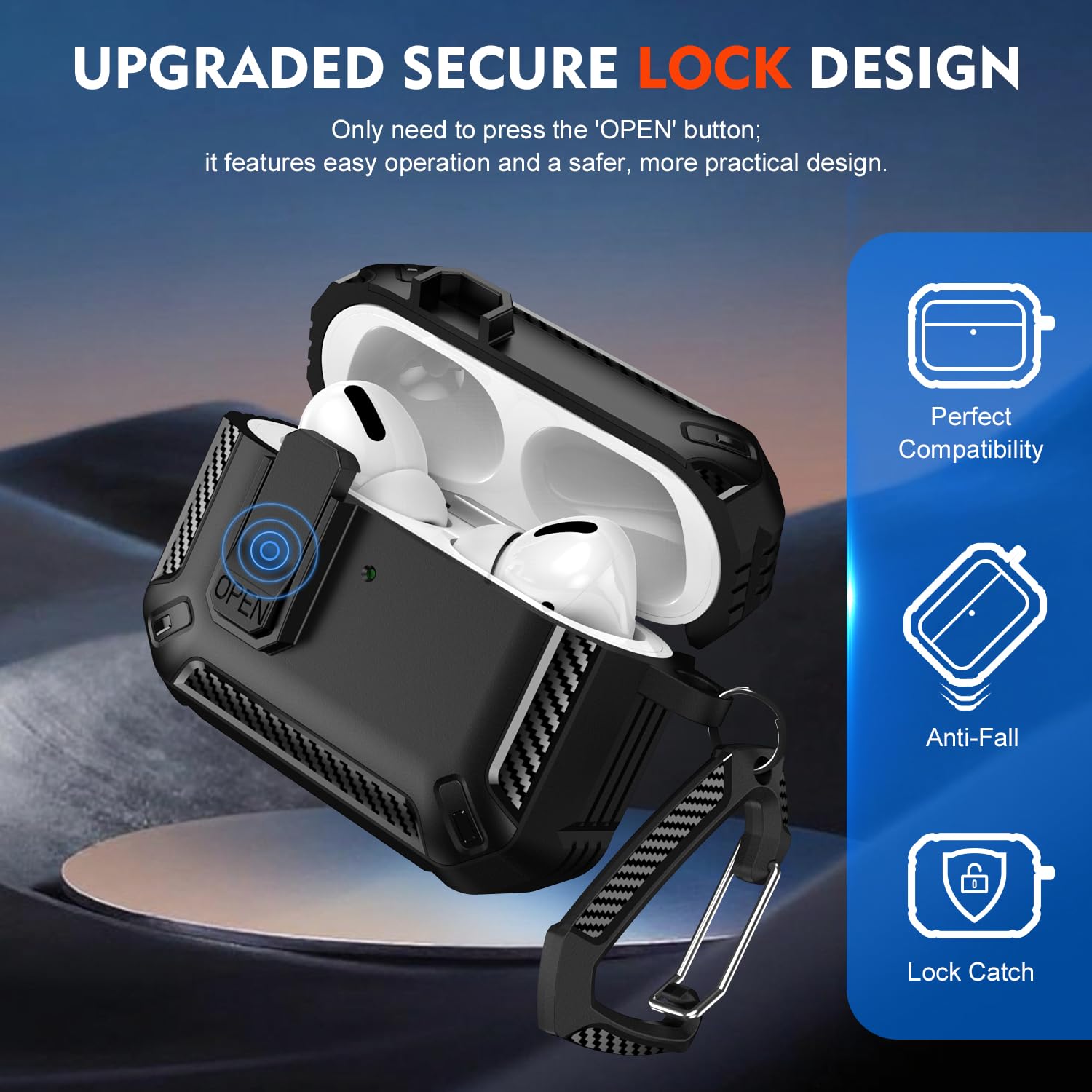 for AirPods Pro 3/Pro 2/4 Case - Headphone Case Hard recension och pris